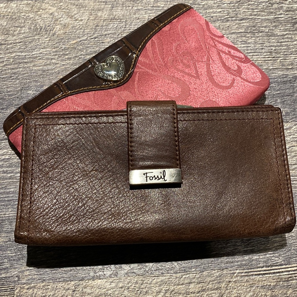 Fossil Brown Leather Wallet